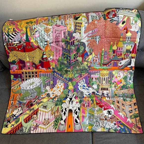 Hermes Animapolis Scarf - Picture 1 of 14